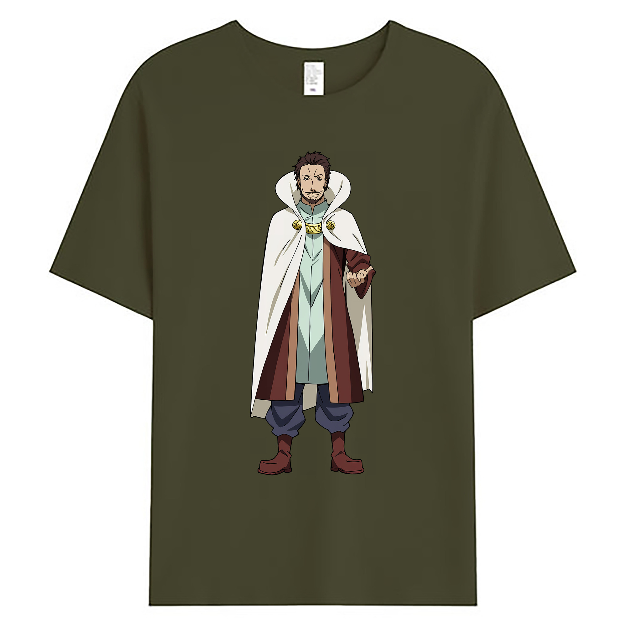 （画像用） 転スラ Regarding Reincarnated to Slime 綿100％ メンズ半袖Tシャツ｜肌触りやわらか＆通気性